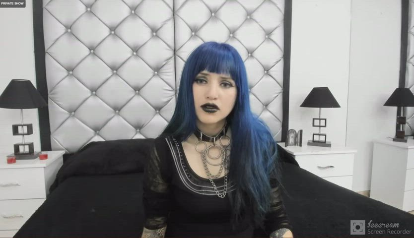 Ahegao Goth Webcam gif
