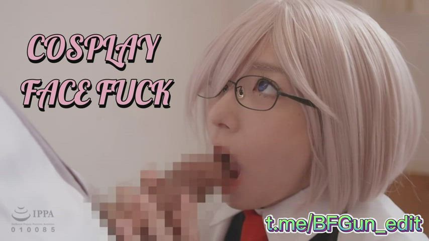blowbang blowjob cosplay cumshot jav japanese pmv teen gif