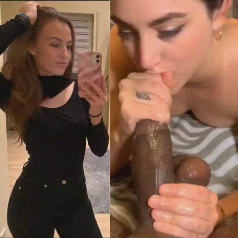 BBC BabeCock Blowjob gif