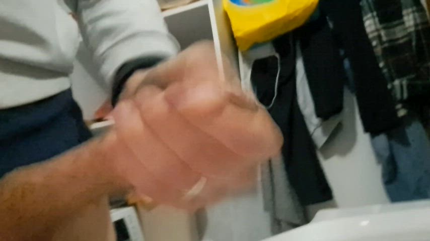 bwc big dick cock cum cumshot jerk off masturbating solo thick cock gif
