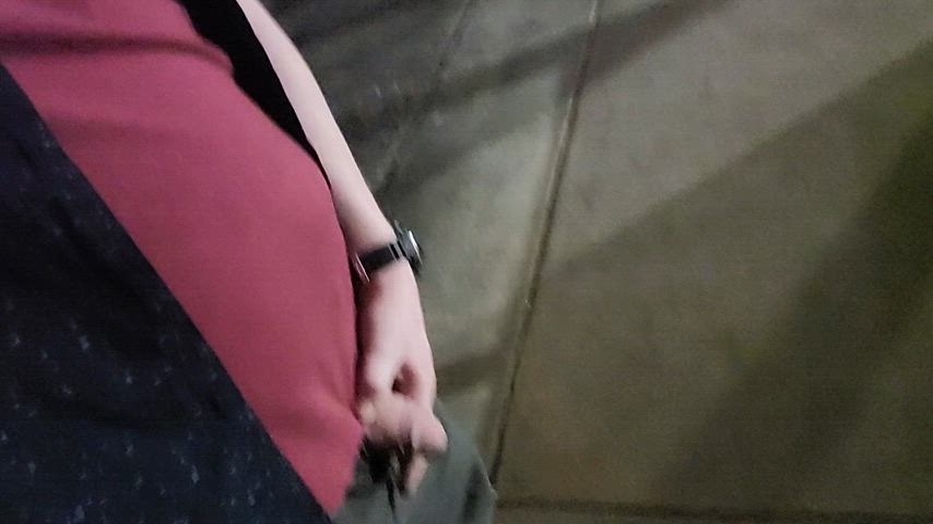 cock gay nsfw piss pissing public watersports gif