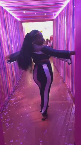 Big Ass Big Tits Clothed Curvy Ebony See Through Clothing Thick Porn GIF by yogatopless