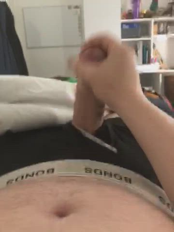 cumshot handjob masturbating gif