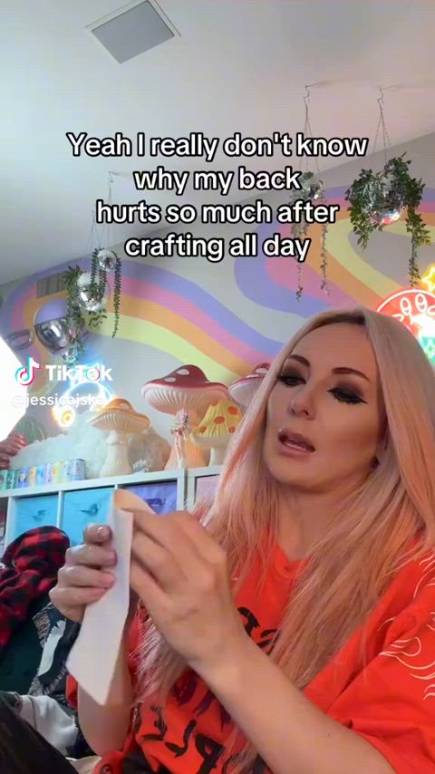 amateur big tits blonde cosplay funny gif