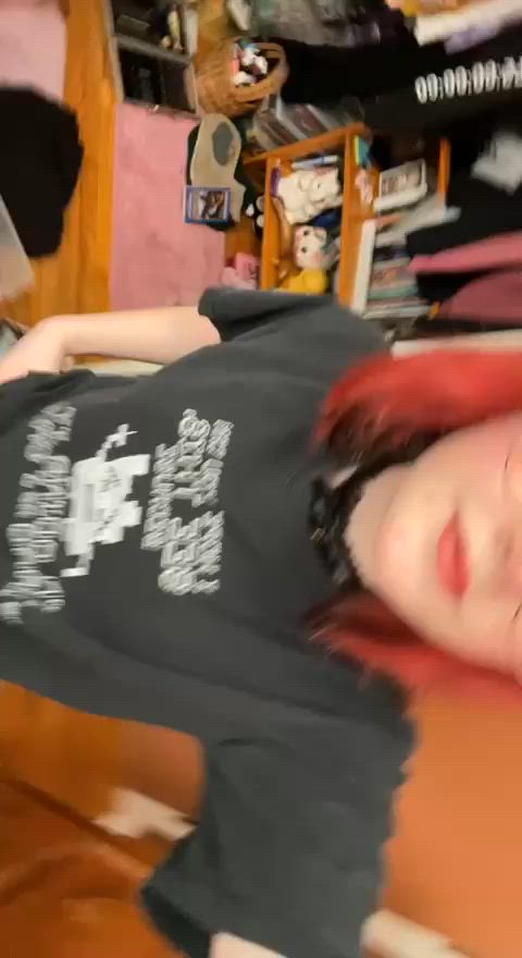 amateur cute nsfw pov small tits solo tease teen amateur-girls legal-teens gif
