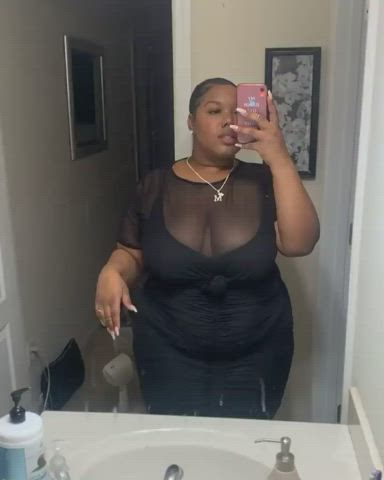 BBW Ebony Tits gif