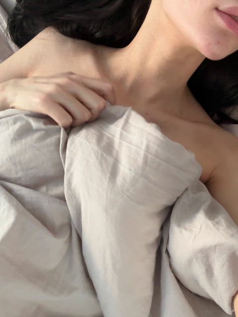 big tits brunette natural tits petite tits gif
