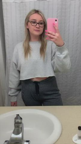 Blonde Glasses TikTok gif