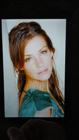 brunette celebrity cum cumshot evangeline lilly facial tribute gif