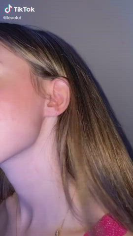 kissing tease teen gif