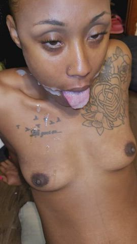 She loves getting painted.[MF]