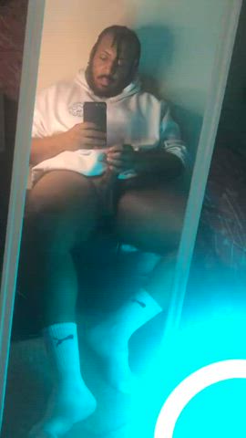 bbc big dick cock ebony jerk off masturbating onlyfans solo gif