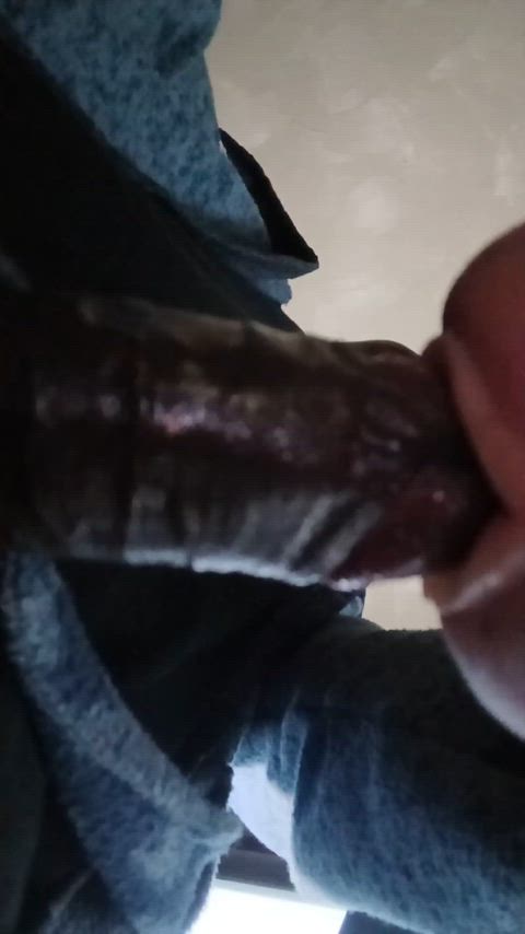 Sliding in the fleshlight balls deep 🍆🔦 