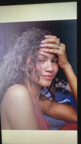 Cumshot Skinny Tribute Zendaya gif