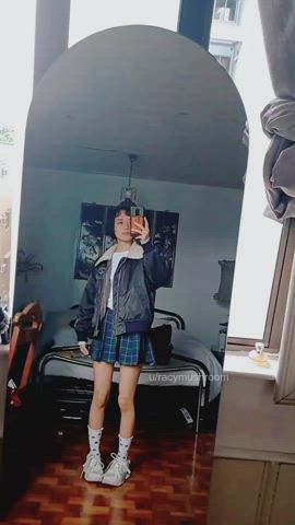 Hi, I'm a tiny Asian girl with pierced nipples! &lt;3