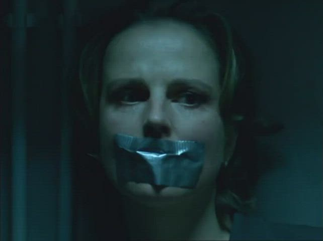 blonde bondage gagged gif