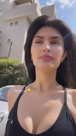 Ass Brunette Outdoor gif