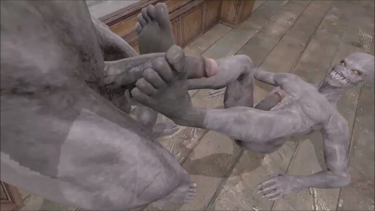 Animation Big Dick Footjob Gay Nude gif