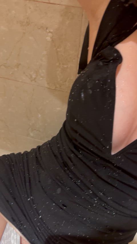 blindfolded drooling gagged onlyfans rope play ropes shower tied wet pussy wet and