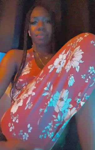 Amateur Ebony Tease gif