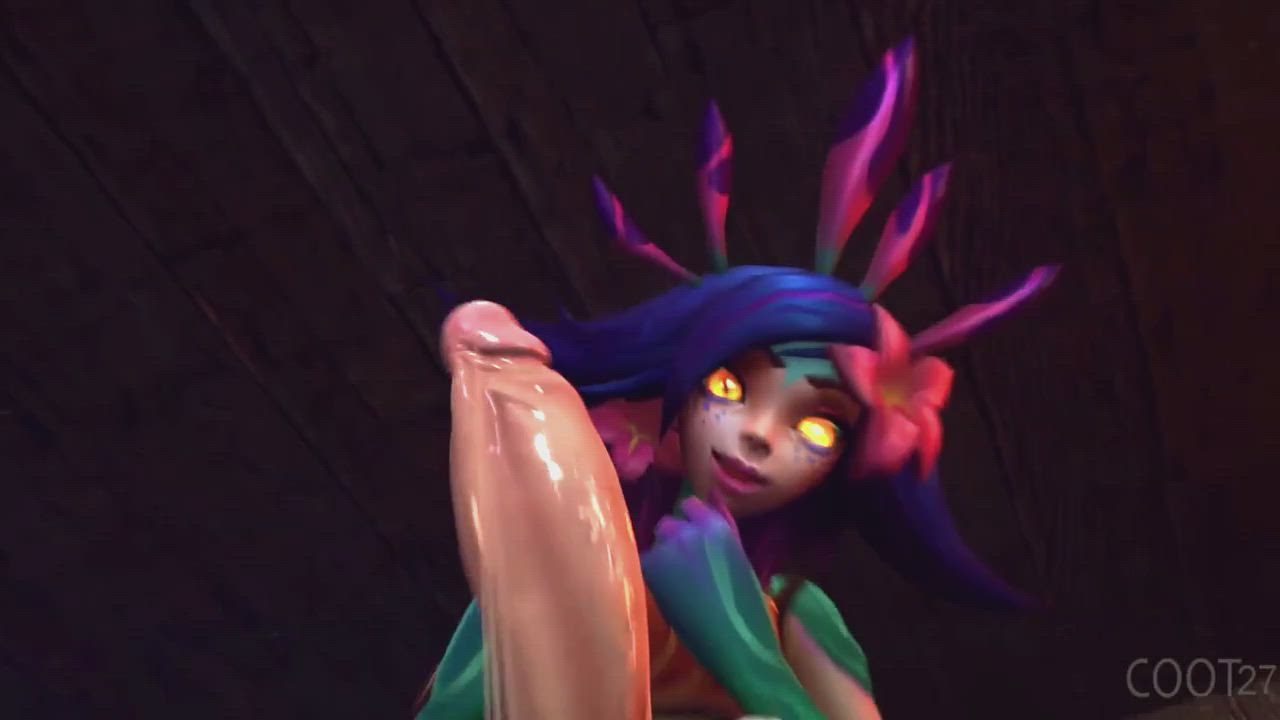 Helping a healer futa POV (coot27)[league of legends]