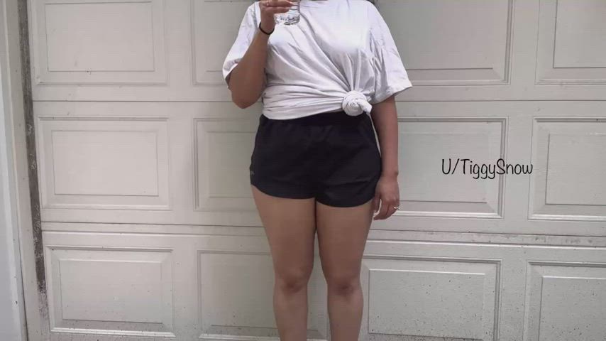 (F) July challenge wet t-shirt in front driveway! First challenge
