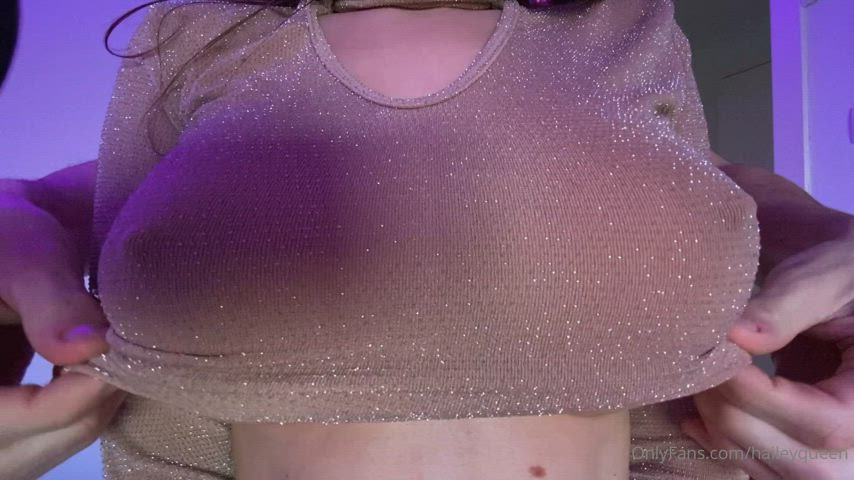 big nipples fake tits groping gif