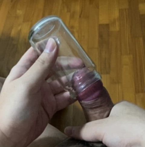 asian cock cum little dick small dick solo uncircumcised gif