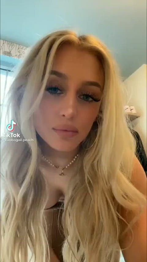 18 years old babe barely legal boobs girls pretty teasing teen tiktok tits gif