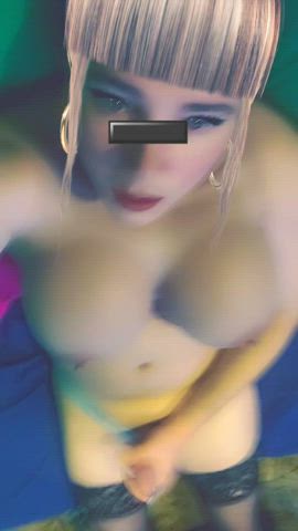 big tits sissy trans gif