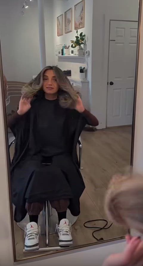 brunette hair long hair gif