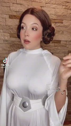 Braless Cosplay Pokies gif