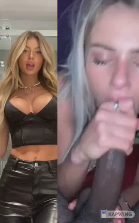 BBC Babes Blowjob gif