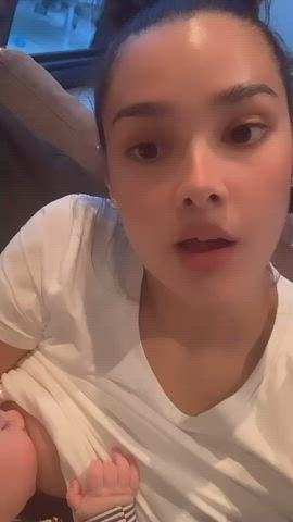 Australian Breastfeeding Selfie gif
