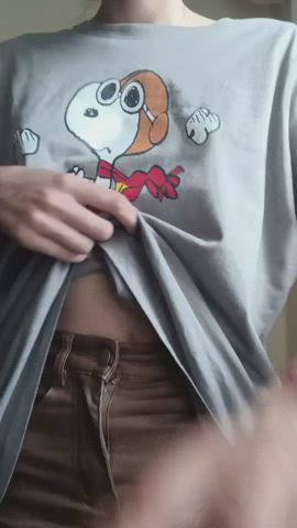 amateur petite small tits gif