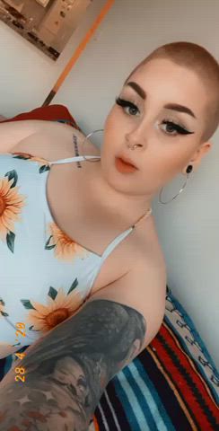 cute hair small tits gif