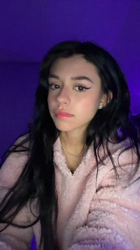 18 years old ahegao cute petite raven skinny small tits tease teen tight tight pussy