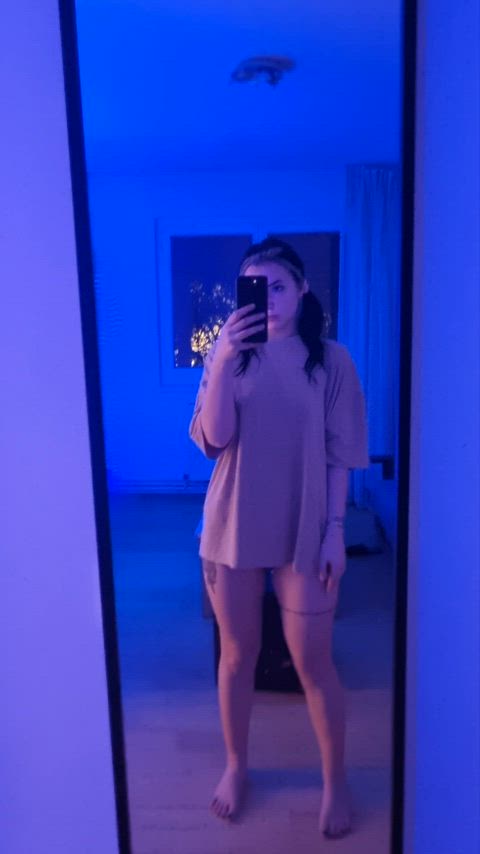 Taking my baggy shirt of with a twist