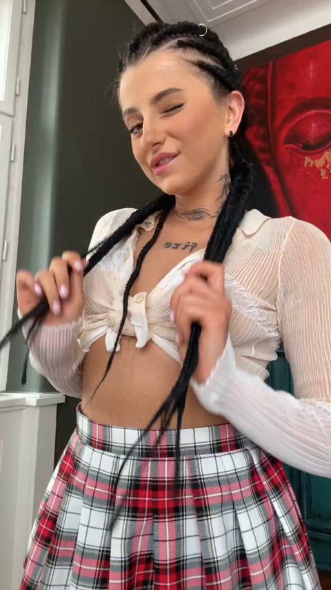 babe big tits brunette cumshot dildo hotwife sex sissy solo tiktok thick-booty gif