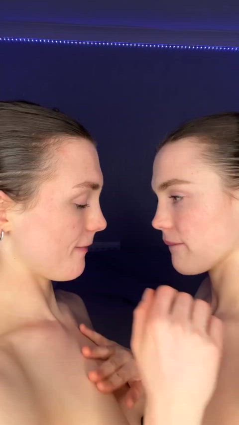 cute french kissing homemade kissing lesbian nsfw onlyfans teen tits twins beautiful-porn