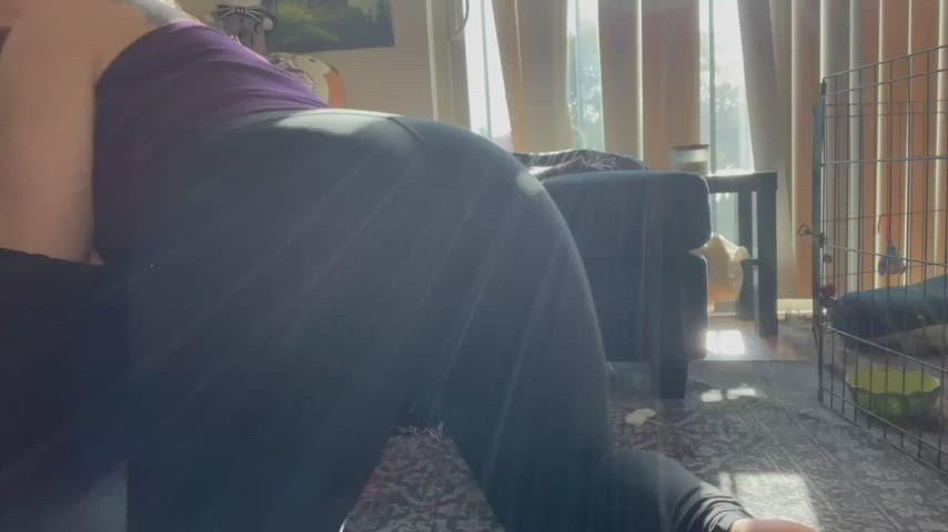 Let me pull down my yoga pants for you