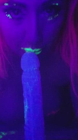 Blowjob Sex Toy Spit gif