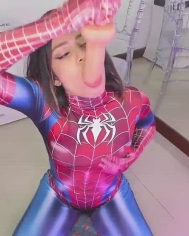 Spider Girl doing dirty things!! hope you like