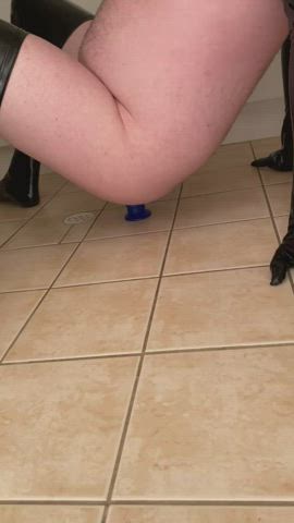 dildo femboy latex spandex gif