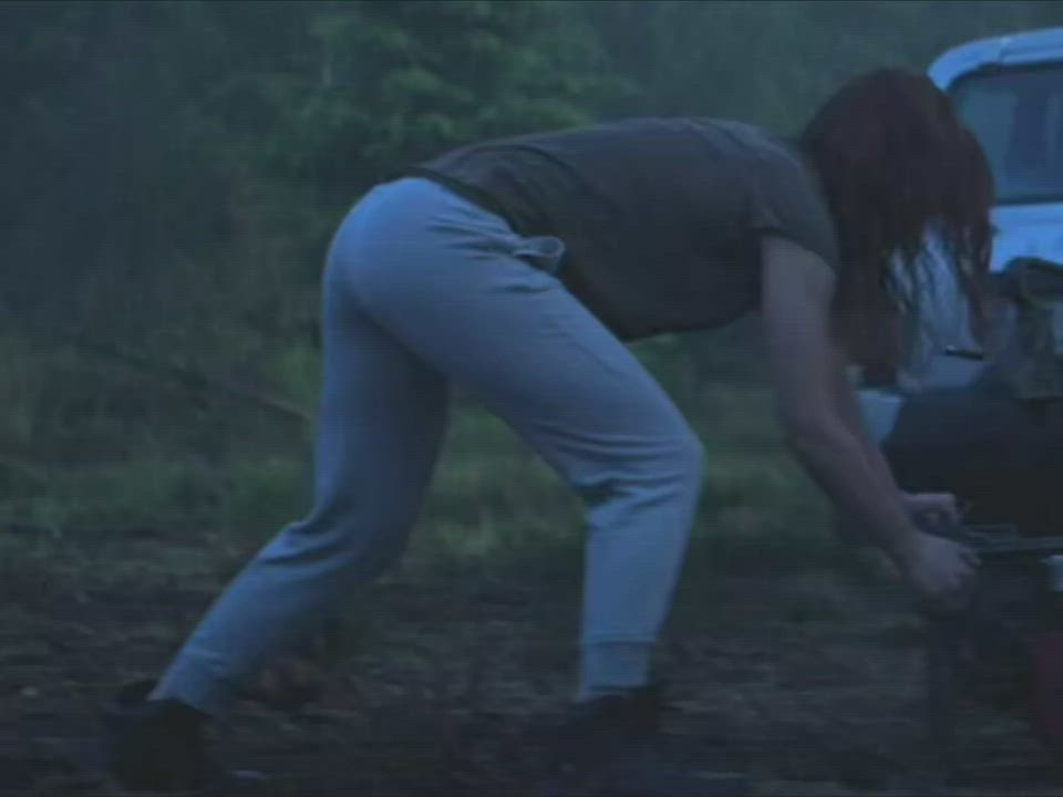 Scarlett Johansson's booty tracking shot from Black Widow