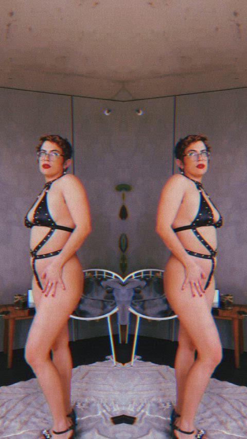 cute latina lingerie lipstick natural tits slut gif