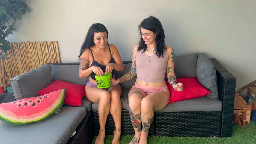 embarrassed panties wedgie gif