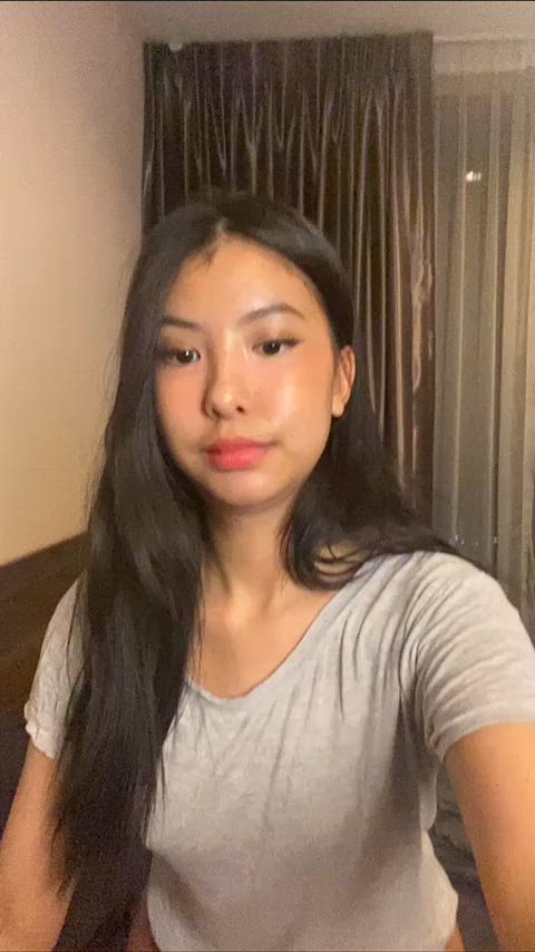 amateur asian boobs nsfw natural tits onlyfans petite tease tits gif