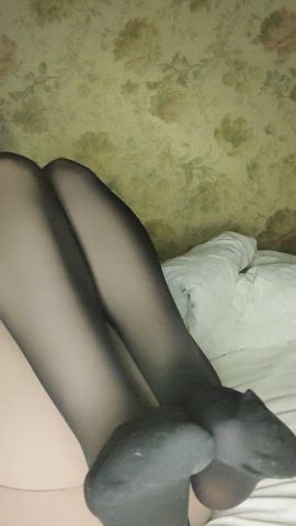 bra foot fetish legs pantyhose see through clothing sheer clothes teen tights gif