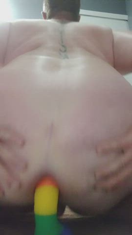 amateur anal anal play ass spread asshole deep penetration dildo gape male masturbation